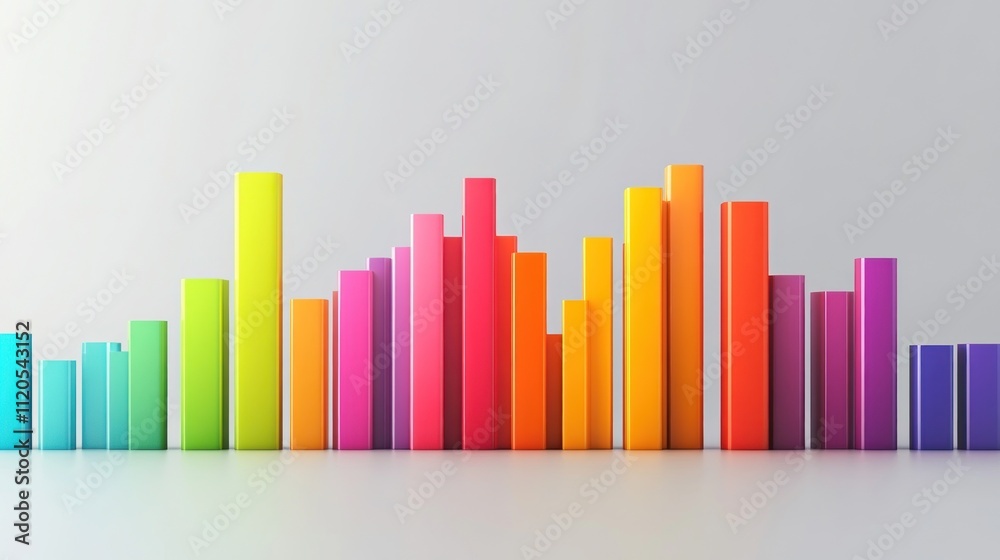 Poster Colorful Rectangular Blocks Form Abstract Pattern