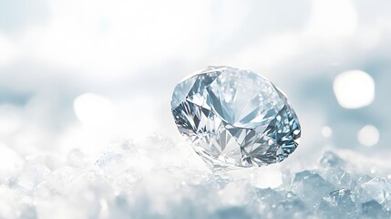 A photograph of a single diamond on a white background