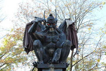 Demon statue