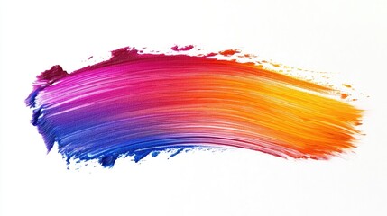 Photo of bright gradient colors isolated on white background.