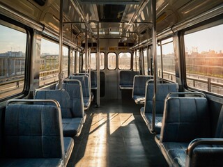 Naklejka premium interior of a train