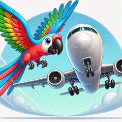 Parrot and Plane: Ready for Takeoff!