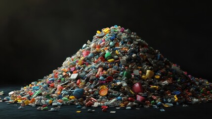 Obraz premium Pile of sorted plastic waste