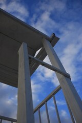lifeguard tower on the beach 