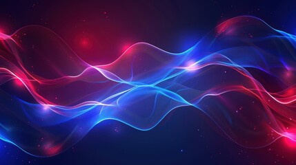 Abstract Glowing Waves