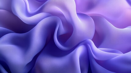 Obraz premium Close-up of a smooth, flowing purple cleaning cloth showcasing soft textures and gentle folds