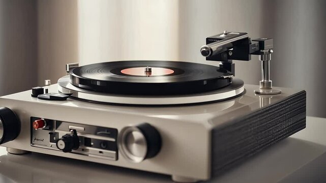 player white vintage record   antique audio box classic classical disc disco electronic entertainment equipment gramophone instrument isolated jockey