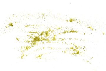 Pumpkin seed protein flour isolated on white, clipping