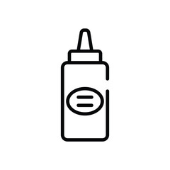 Obraz premium Ketchup Bottle vector icon