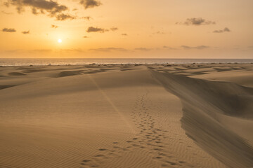 Maspalomas Dunes in Gran Canaria, Canary islands, Spain