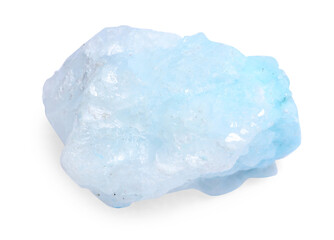 Beautiful crystal isolated on white. Natural gemstone