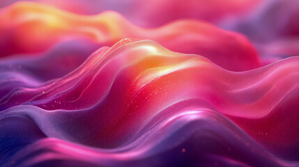 Fototapeta premium Vibrant abstract waves with luminous colors and texture