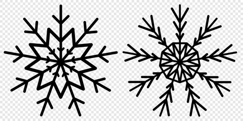 Snow Icons. Snowflakes Vector Icons. Winter Icons. Snow or Snowflake symbol. Snow. Snowflakes