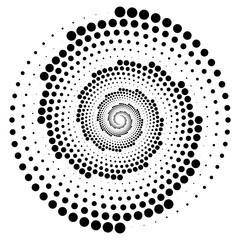 black template background spiral retro halftone