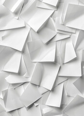 Obraz premium White paper, folded in the shape of squares, blank background, 