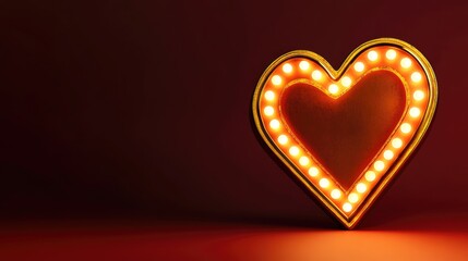 Vintage Lighted Heart Decoration for Romantic Celebrations