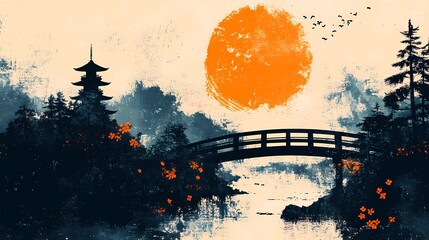 Surreal Japanese fantasy scene with torii gates and spirit mists, ideal for mythological visuals and folklore-based concept designs.