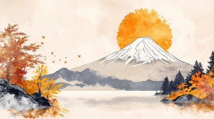 Surreal Japanese fantasy scene with torii gates and spirit mists, ideal for mythological visuals and folklore-based concept designs.