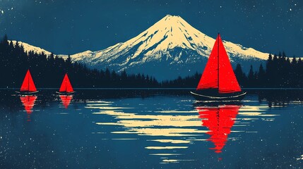 Surreal Japanese fantasy scene with torii gates and spirit mists, ideal for mythological visuals and folklore-based concept designs.