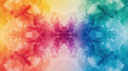Fototapeta premium Colorful kaleidoscope of shifting watercolor fractals, each fragment bursting with dynamic energy and depth