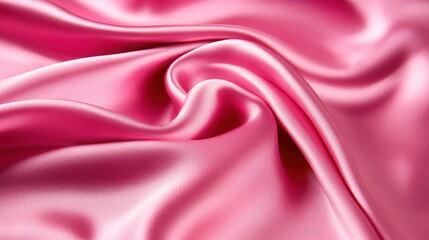 Obraz premium Soft pink silk fabric with elegant folds and drapes.
