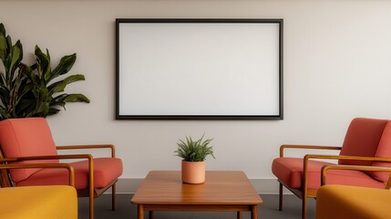 Modern Interior Design with Minimalist Decor and Lounge Chairs