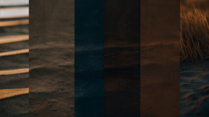 Obraz premium Gradient of earthy brown shades transitioning from dark chocolate to light taupe with a smooth balanced finish for calming effect