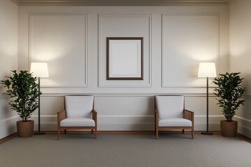 Fototapeta premium Luxury Golf Clubhouse Lounge Interior Design