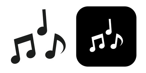 Simple icons for music and sound