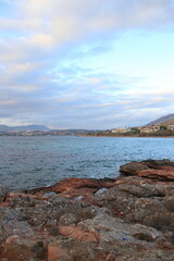 sunset on the coast