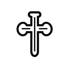 Black and white infinity loop icon, minimalist design, isolated on white background.