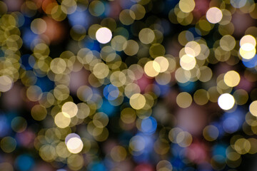 Colorful bokeh lights creating an abstract background