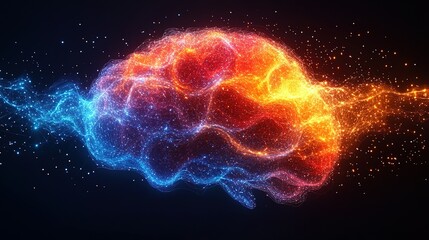 Abstract Brain Energy Flow Visualization