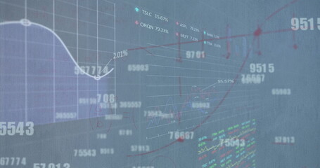 Image of financial data processing over grid