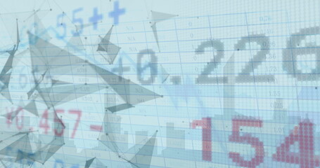 Image of financial data processing over grid