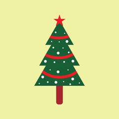 ornament decoration flat Christmas icon design