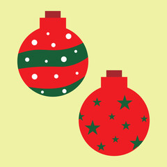 ornament decoration flat Christmas icon design