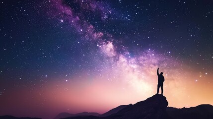 Blue purple gradient astronomical photogra