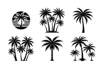 set of palms