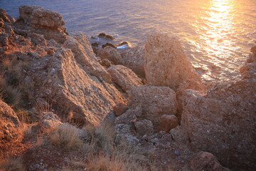 rocks in the sea