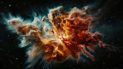 Cosmic Nebula A Celestial Tapestry of Stars and Gas