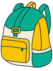 school bag with backpack