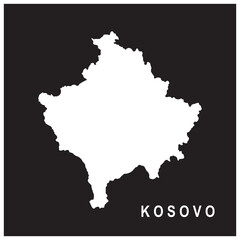 Fototapeta premium map of kosovo icon design