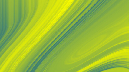 Abstract Green Yellow Swirling Lines Background