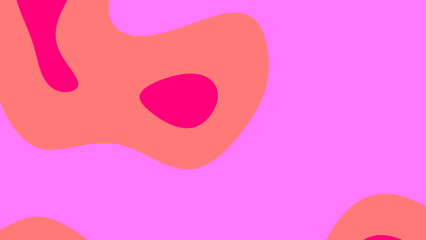 Abstract Pink and Coral Organic Shapes Design