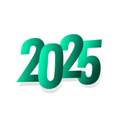 2025 turquoise green on a white background.