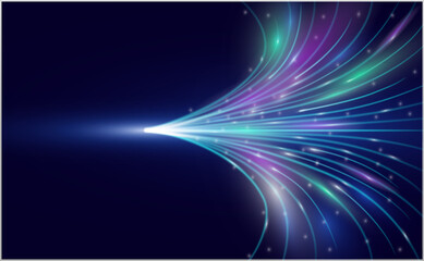 Abstract high speed light background, abstract transfer data ,data flow in fiber optic.