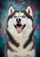 Obraz premium 시베리안 허스키 애완동물 반려견 애완견 개 강아지 