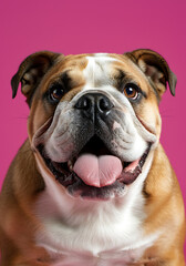 Obraz premium 불독 애완동물 반려견 불도그 애완견 개 강아지 