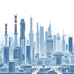 Obraz premium city cityscape